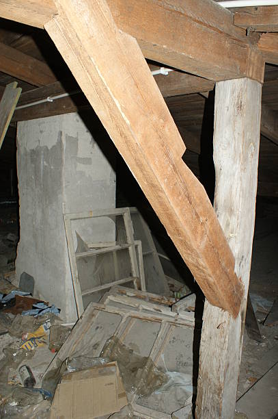 istock Old loft in an abandoned palace 504564775