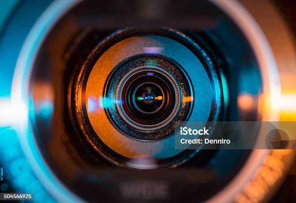 Video Camera Lens Stock Photo - Download Image Now - Home Video Camera, Lens - Optical Instrument, Camera - Photographic Equipment