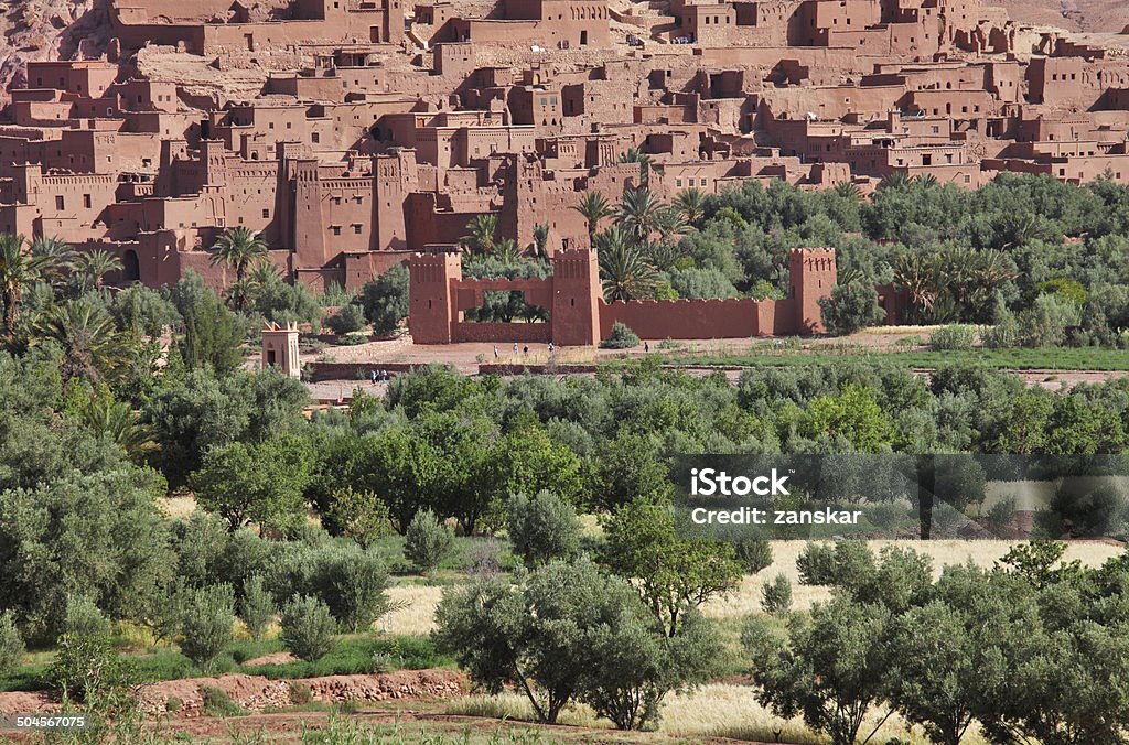 The Kasbah of Ait Benhaddou, Morocco African Culture Stock Photo