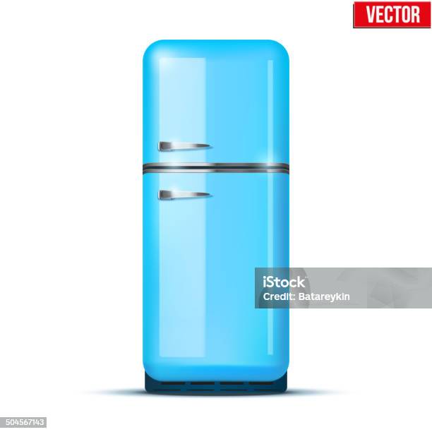 Refrigde Vector Classic Fridge Refrigerator Vector Isolated On White Background Stock ...