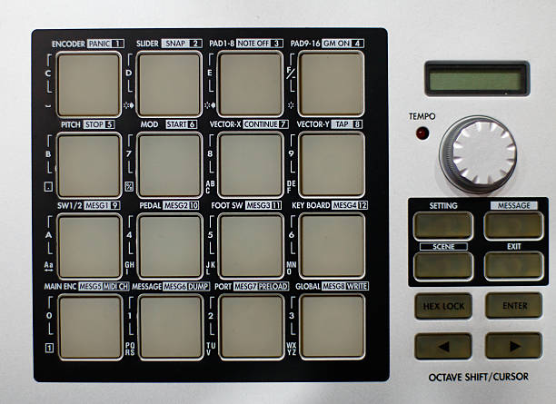 drum-pad - drummachine stock-fotos und bilder