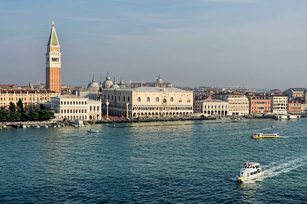 istock Venice skyline with Campanile and Doges palace 504572312