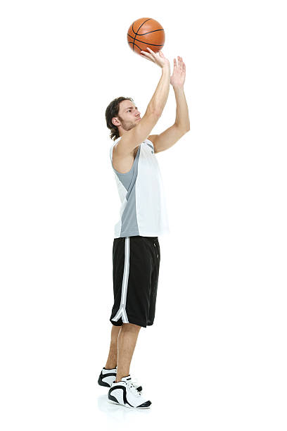 istock Male athlete playing with basketball 504573222