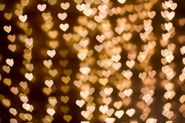 istock Blurring lights bokeh background of hearts 504573586