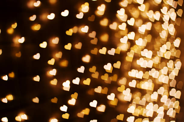 istock Blurring lights bokeh background of hearts 504573734