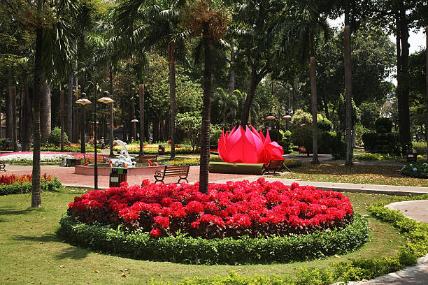 Tao Dan Park in Ho Chi Minh. Vietnam