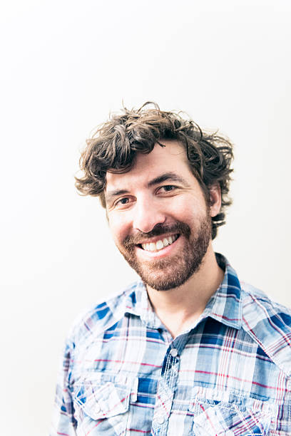 istock Smiling American Man in 30s Grows a Beard for Movember 504578918