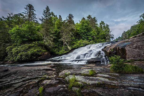 водопад - triple falls стоковые фото и изображения