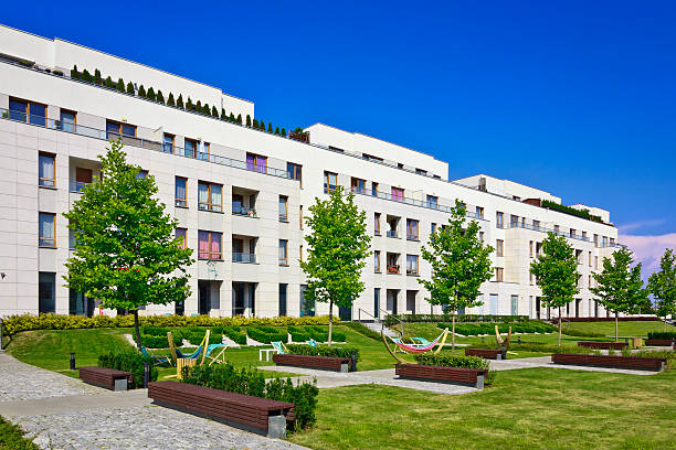istock Modern complex of apartment buildings 504580395