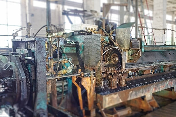 istock Industrial worker cutting and welding metal 504580638