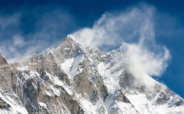 istock top of Lhotse and Nuptse with windstorm 504581629