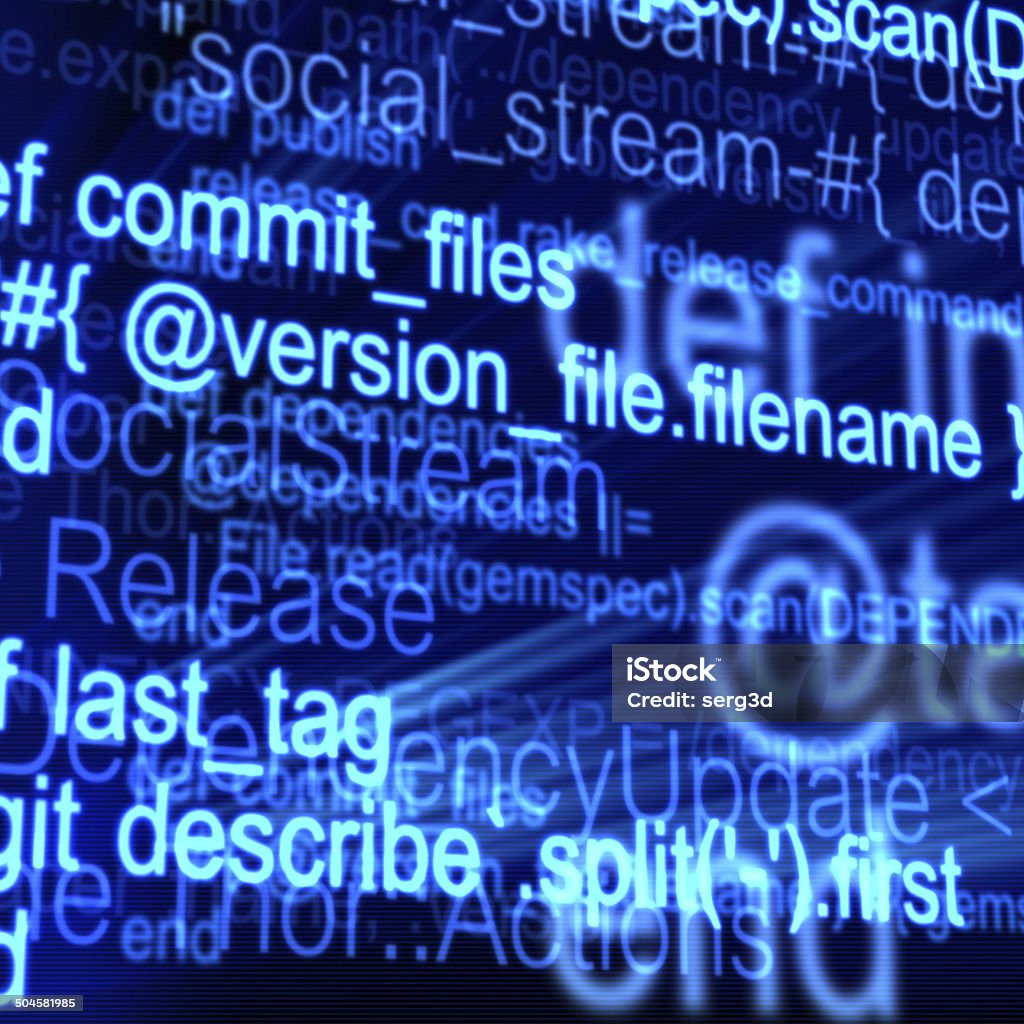 Abstract Computer Programming Code Stock Photo - Download Image Now ...