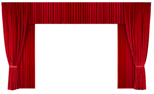 Closed Theater Curtains