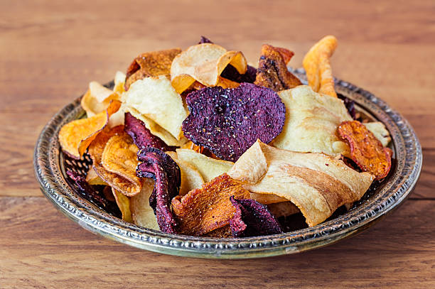 istock Plate of Vegetable Crisps 504582396