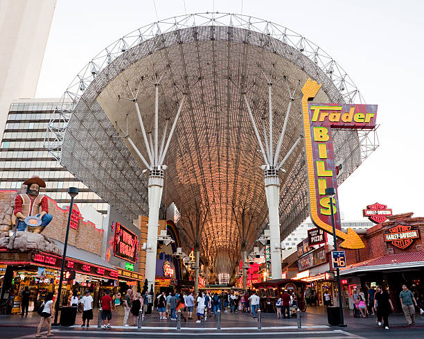 한산합니다 fremont street - las vegas metropolitan area famous place neon color casino 뉴스 사진 이미지