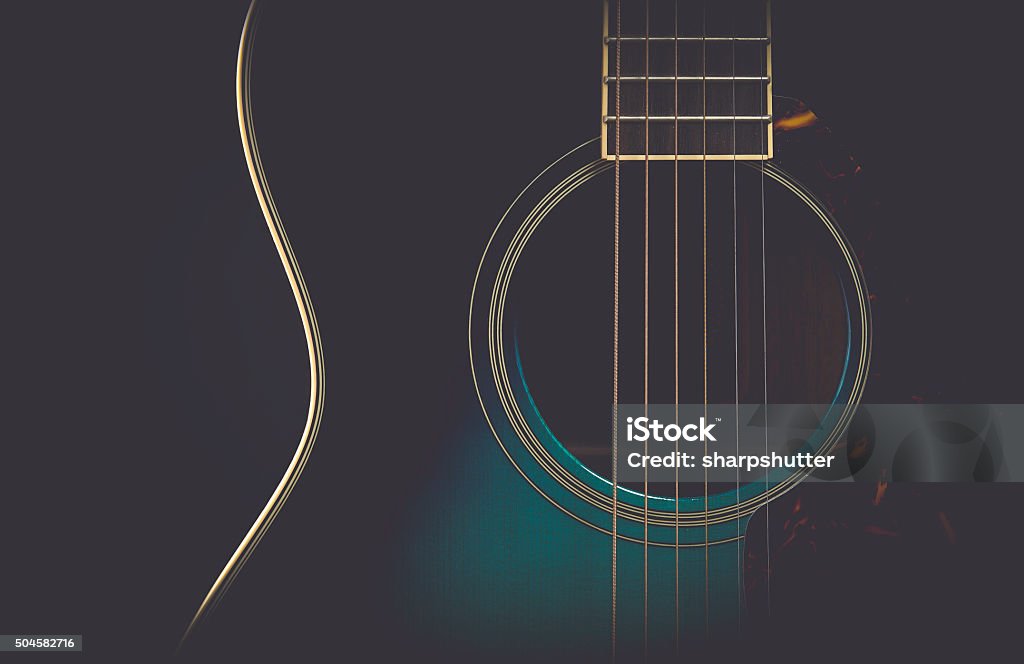 Guitar on black with matte finish image of a beautiful guitar with matte finish Guitar Stock Photo