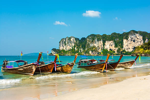 istock Tropical island paradise on Railey beach 504583773