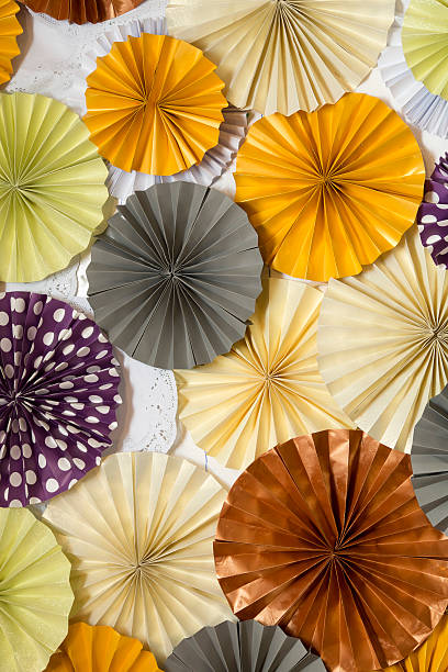 istock Paper origami for decoration background 504584071