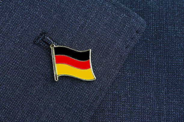 национальный флаг германии - lapel стоковые фото и изображения
