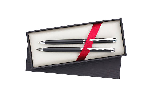 istock Luxury pens in an exclusive box isolated 504586315