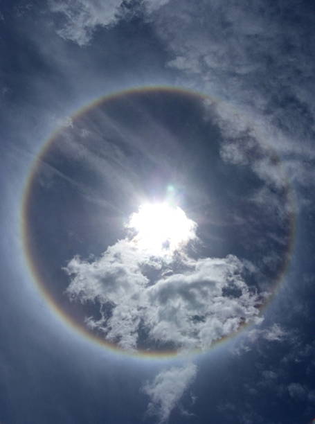 istock Corona, ring around the sun with sky 504602261