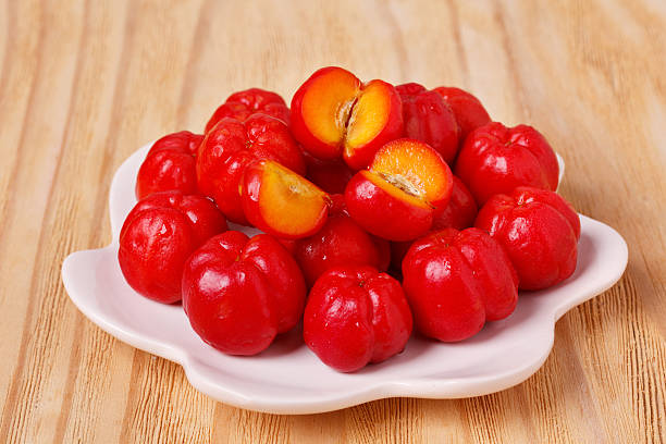 istock Malpighia glabra (red acerola), tropical fruit 504603310