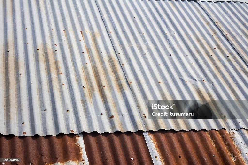 O teto de zinco - Foto de stock de Abstrato royalty-free