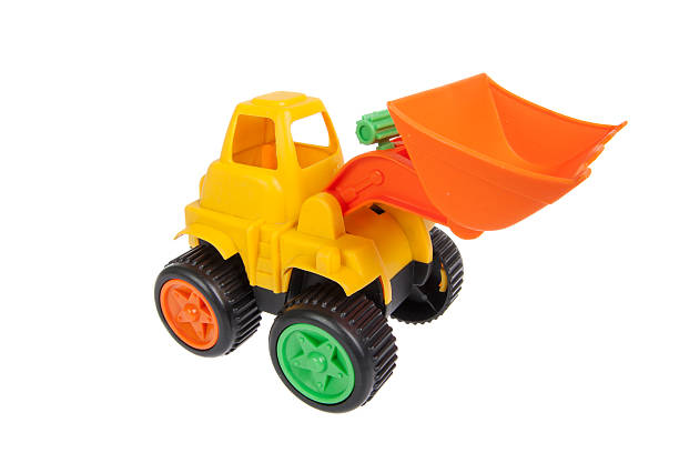 istock toy, bulldozer isolated on white 504604091