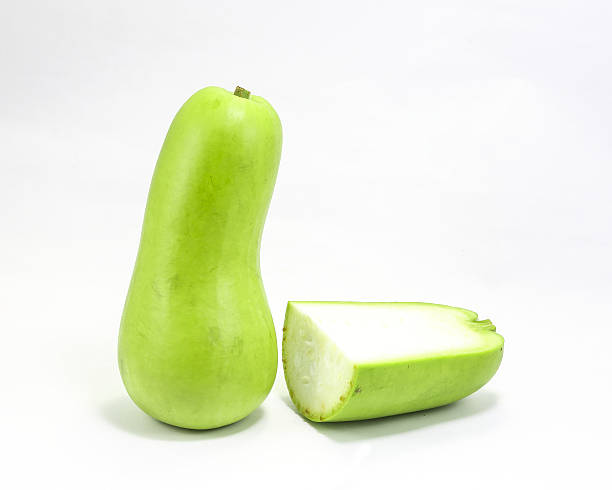 Calabash bottle gourd stock photo