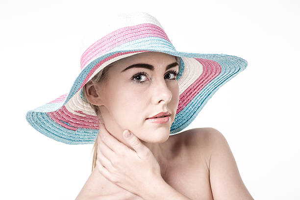 istock Beautiful woman in a hat 504605373