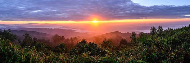 istock Skyline with mist and mountains in Chiang Mai, Thailand. 504609250