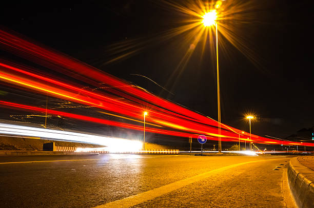 istock Streak of Light on a busy street 504609882