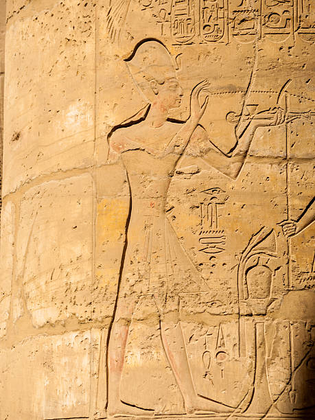 istock Hieroglyphs in the Temple of Rameses 504612224