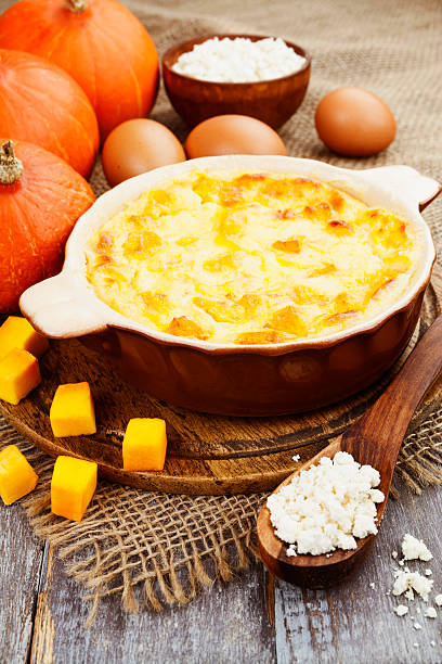 istock Casserole with cottage cheese and pumpkin 504614126