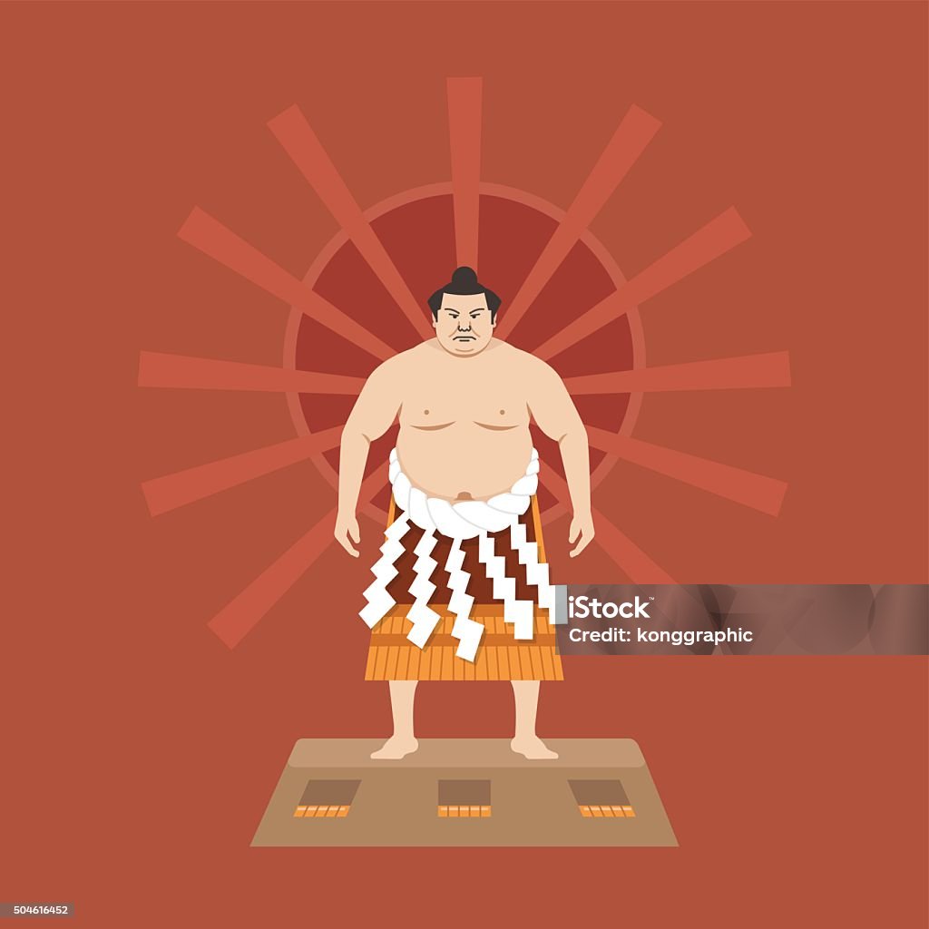 Sumo Graphics Sumo Wrestler Vector Illustration Stock Illustration - Download Image ...