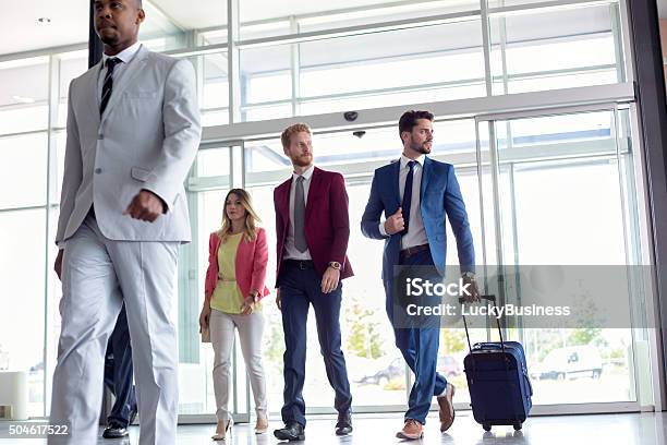 Business People At Airport Stock Photo - Download Image Now - Airport, Business Travel, Business Person