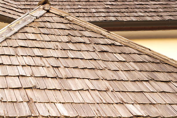 istock Traditional architecture - wooden roof 504632858