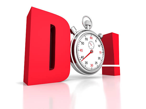 istock competition concept red DO letters with classic stopwatch 504633080