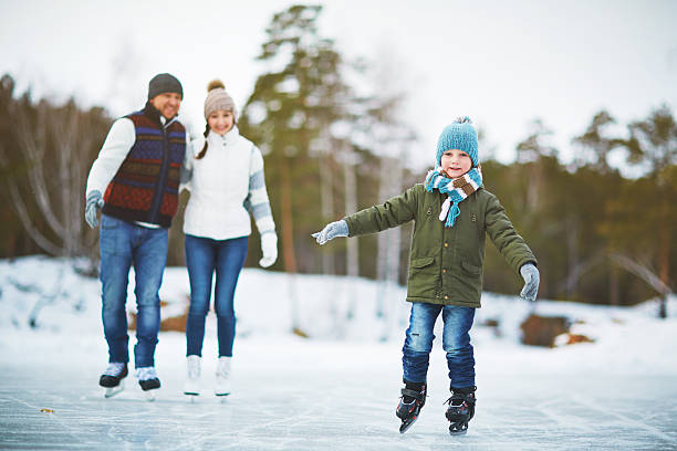 istock Little boy on skates 504633882