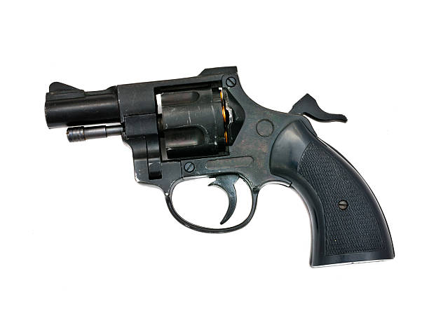 istock handgun isolated on the white background 504636854