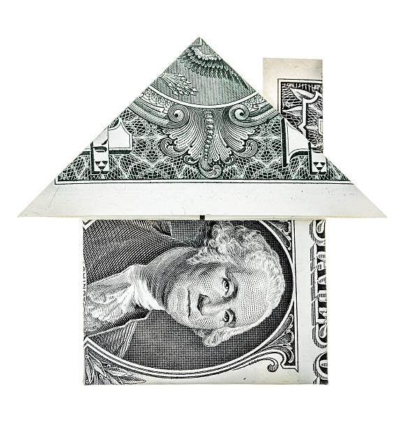 Origami dollar house