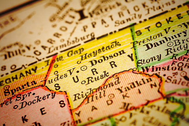istock Surry | North Carolina County Maps 504639482