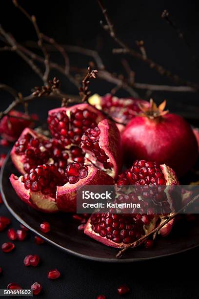 Pomegranate Stock Photo - Download Image Now - Antioxidant, Backgrounds, Food