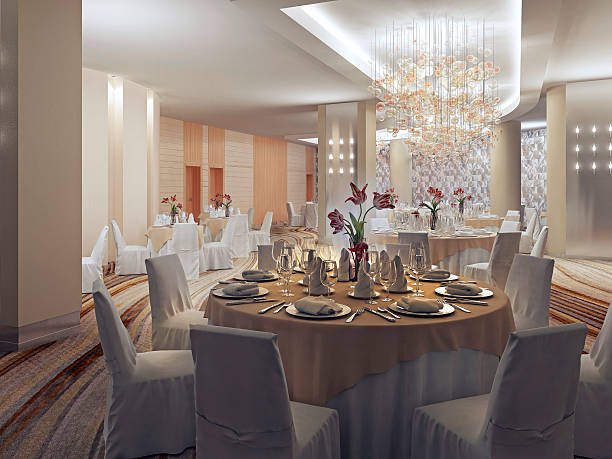 istock Ballroom, banquet hall in restaurant 504647260