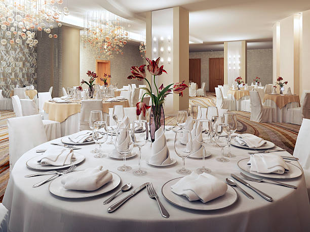 istock Private party ballroom in restaurant 504647430