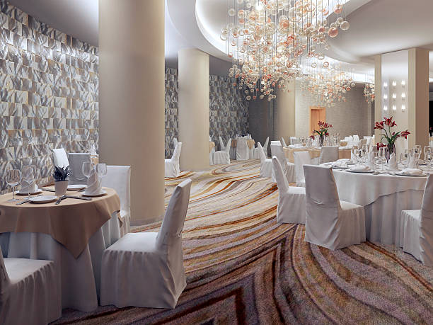 istock Empry hotel restaurant room 504647510