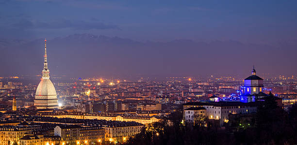 istock Turin (Torino), panorama with Mole Antonelliana and Alps 504648212