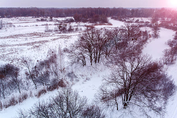 istock Aerial view in the winter landscape 504648588
