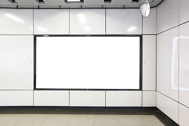 istock Blank Billboard in metro subway station 504652581
