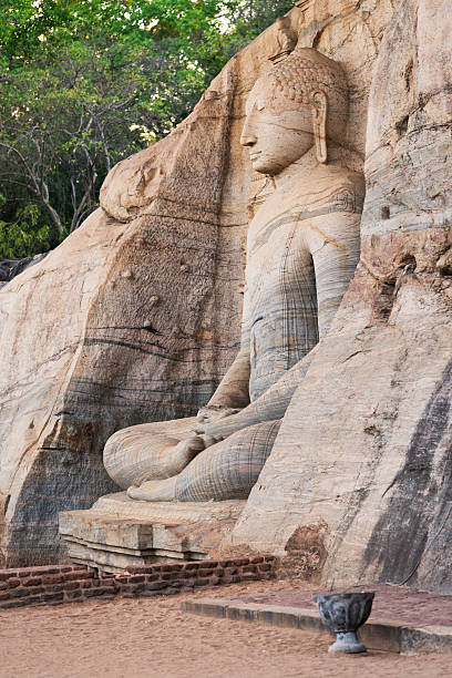 istock Sitting Buddha statue at Polonnaruwa 504653423